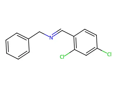Benzenemethanamine, N-[(2,4-dichlorophenyl)methylene]- structure