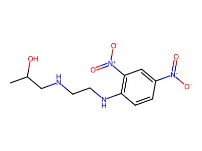 1-({2-[(2,4-Dinitrophenyl)amino]ethyl}amino)propan-2-ol structure
