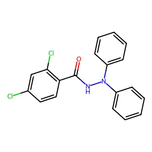 2,4-二氯-N',N'-二苯基苯甲酰肼 structure