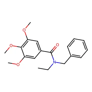 N-苄基-N-乙基-3,4,5-三甲氧基苯甲酰胺 structure