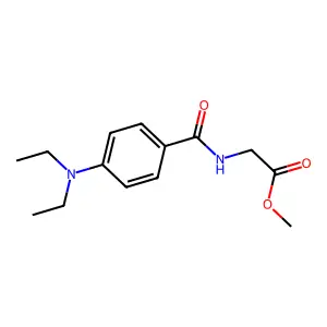 Methyl 2-{[4-(diethylamino)phenyl]carbonylamino}acetate structure