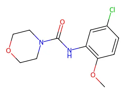 N-(5-chloro-2-methoxyphenyl)morpholine-4-carboxamide structure