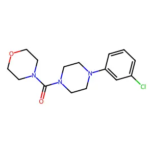 (4-(3-Chlorophenyl)piperazin-1-yl)(morpholino)methanone structure