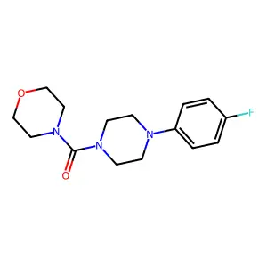 [4-(4-Fluorophenyl)piperazin-1-yl]-morpholin-4-ylmethanone structure