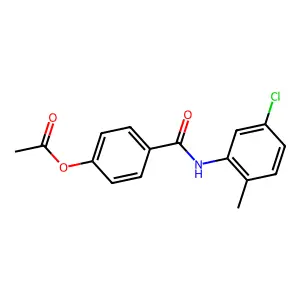 4-[(5-Chloro-2-methylphenyl)carbamoyl]phenyl acetate structure