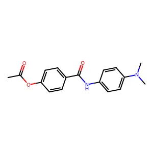 4-{[4-(Dimethylamino)phenyl]carbamoyl}phenyl acetate structure