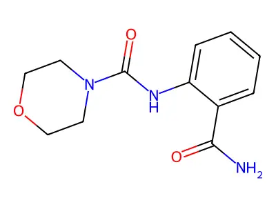 N-(2-carbamoylphenyl)morpholine-4-carboxamide structure