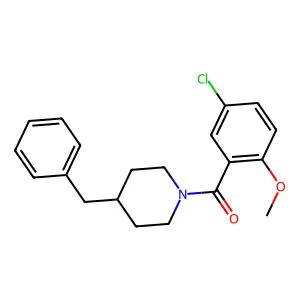 (4-Benzylpiperidin-1-yl)(5-chloro-2-methoxyphenyl)methanone structure