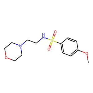 4-methoxy-N-(2-morpholin-4-ylethyl)benzenesulfonamide structure