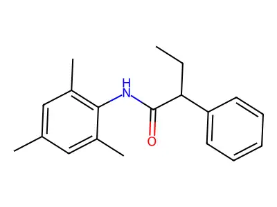2-phenyl-N-(2,4,6-trimethylphenyl)butanamide structure