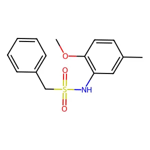 N-(2-methoxy-5-methylphenyl)-1-phenylmethanesulfonamide structure