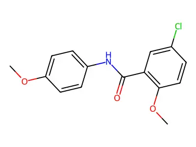 5-Chloro-2-methoxy-N-(4-methoxyphenyl)benzamide structure