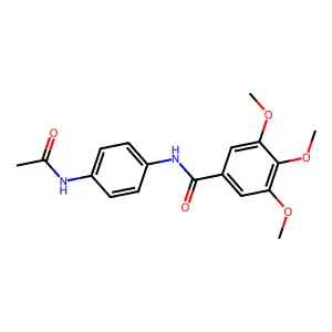 N-(4-acetamidophenyl)-3,4,5-trimethoxybenzamide structure