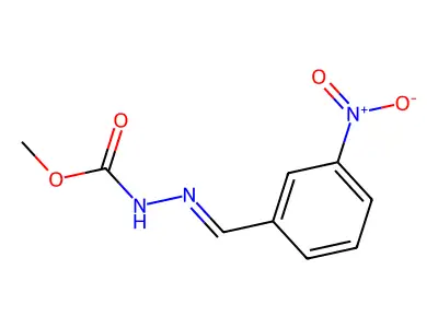 methyl N-[(E)-(3-nitrophenyl)methylideneamino]carbamate structure