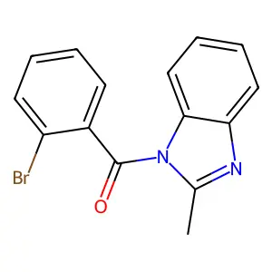 (2-Bromophenyl)-(2-methylbenzimidazol-1-yl)methanone structure