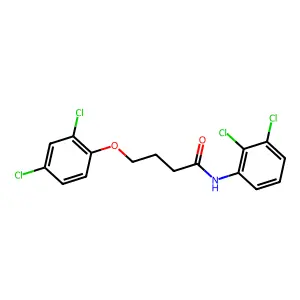 4-(2,4-dichlorophenoxy)-N-(2,3-dichlorophenyl)butanamide structure