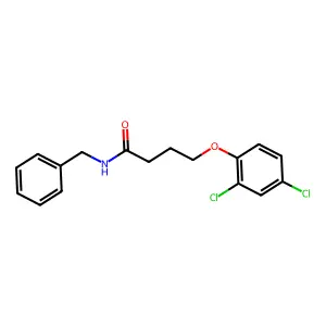 N-benzyl-4-(2,4-dichlorophenoxy)butanamide structure