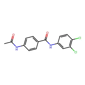 4-乙酰氨基-N-(3,4-二氯苯基)苯甲酰胺 structure