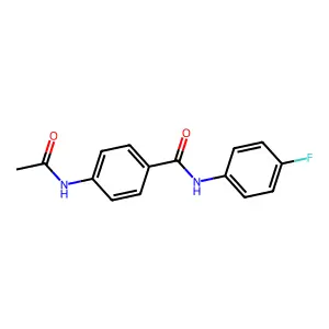 4-acetamido-N-(4-fluorophenyl)benzamide structure