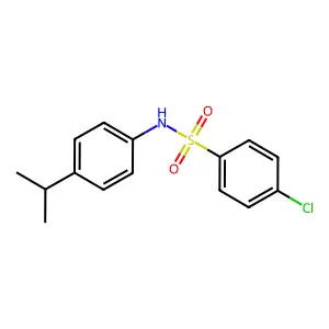 4-氯-N-(4-异丙基苯基)苯磺酰胺 structure
