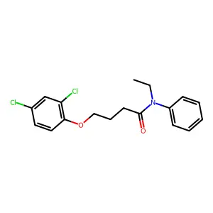 4-(2,4-dichlorophenoxy)-N-ethyl-N-phenylbutanamide structure
