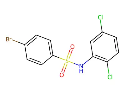 4-bromo-N-(2,5-dichlorophenyl)benzenesulfonamide structure