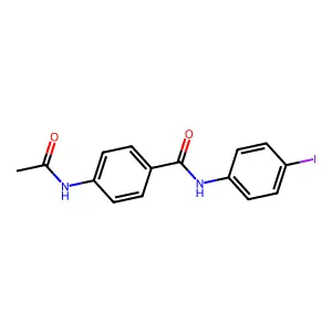 4-(acetylamino)-N-(4-iodophenyl)benzamide structure