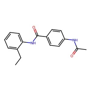 4-acetamido-N-(2-ethylphenyl)benzamide structure