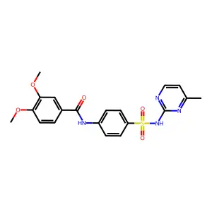 3,4-dimethoxy-N-[4-[(4-methylpyrimidin-2-yl)sulfamoyl]phenyl]benzamide structure