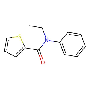 N-ethyl-N-phenylthiophene-2-carboxamide structure
