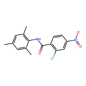 2-chloro-4-nitro-N-mesitylbenzamide structure