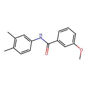 N-(3,4-dimethylphenyl)-3-methoxybenzamide structure