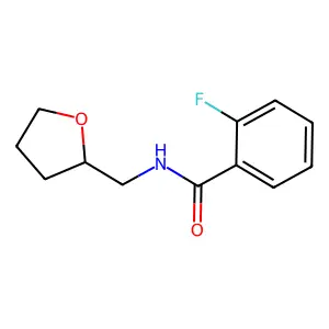 N-四氢糠基-2-氟苯甲酰胺 structure