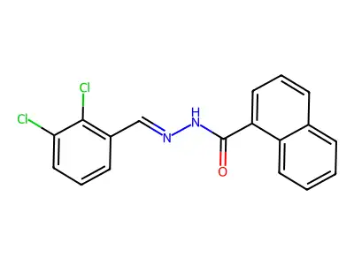 1-Naphthalenecarboxylic acid, 2-[(2,3-dichlorophenyl)methylene]hydrazide structure