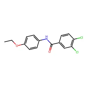 3,4-二氯-N-(4-乙氧基苯基)苯甲酰胺 structure