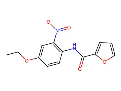 N-(4-ethoxy-2-nitrophenyl)furan-2-carboxamide structure