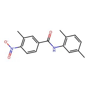 N-(2,5-dimethylphenyl)-3-methyl-4-nitrobenzamide structure