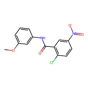 2-chloro-N-(3-methoxyphenyl)-5-nitrobenzamide structure