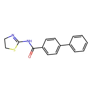 N-(4,5-dihydro-1,3-thiazol-2-yl)-4-phenylbenzamide structure