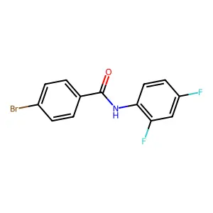 4-溴-N-(2,4-二氟苯基)苯甲酰胺 structure