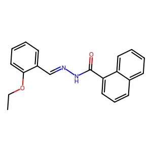 1-Naphthalenecarboxylic acid, 2-[(2-ethoxyphenyl)methylene]hydrazide structure