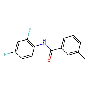 N-(2,4-二氟苯基)-3-甲基苯甲酰胺 structure