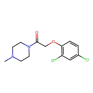 2-(2,4-Dichlorophenoxy)-1-(4-methylpiperazin-1-yl)ethanone structure