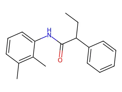 N-(2,3-dimethylphenyl)-2-phenylbutanamide structure