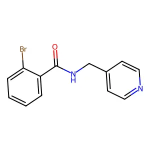 2-bromo-N-(pyridin-4-ylmethyl)benzamide structure