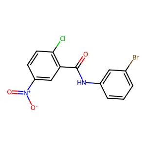 N-(3-bromophenyl)-2-chloro-5-nitrobenzamide structure