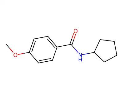 N-cyclopentyl-4-methoxybenzamide structure