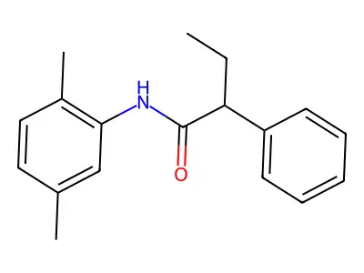 N-(2,5-dimethylphenyl)-2-phenylbutanamide structure