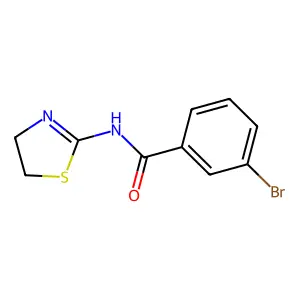 3-bromo-N-(4,5-dihydro-1,3-thiazol-2-yl)benzamide structure