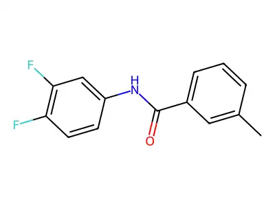 N-(3,4-difluorophenyl)-3-methylbenzamide structure
